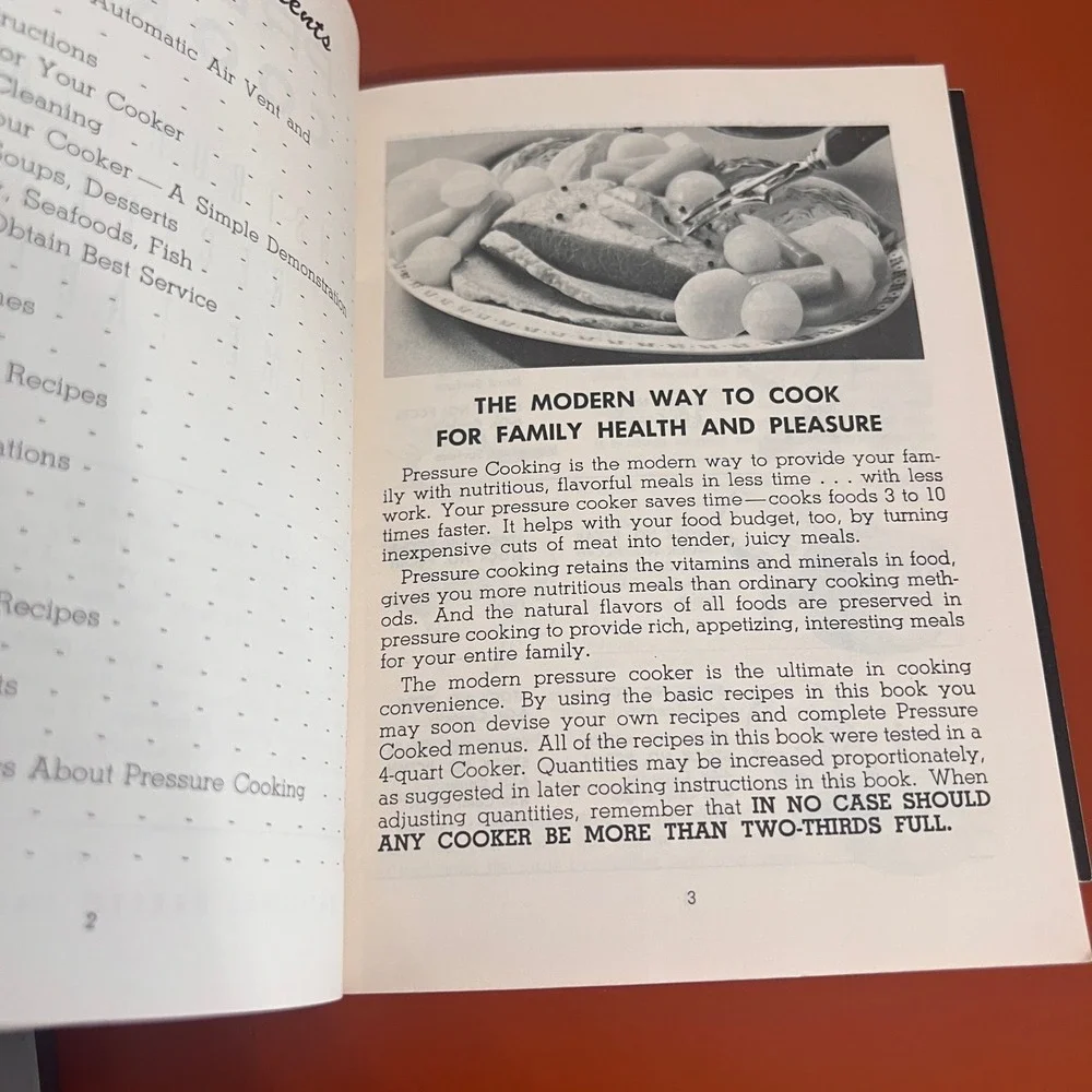 Vtg 1971 Presto Pressure Cooker Recipe and Instruction Book Time Tables 1970s
